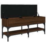 vidaXL Banc à chaussures chêne marron 102x32x45 cm bois d'ingénierie