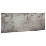 Tableau magnétique panneau écriture école maison bureau mural verre 60 x 20 cm gris 02_0045508