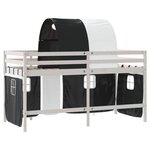 vidaXL Lit mezzanine enfants avec tunnel sans matelas 90x190 cm