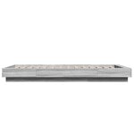 vidaXL Cadre de lit avec lumières LED sonoma gris 100x200 cm
