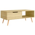 vidaXL Table basse Chêne Sonoma 100x49 5x43 cm Bois d'ingénierie