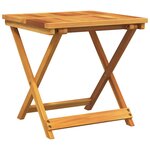 vidaXL Table pliable de jardin 50x50x50 cm bois d'acacia solide