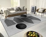 Tapis de salon SEVENTIES 160 x 230 cm - Gris