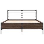 vidaXL Cadre de lit sans matelas chêne marron 140x200 cm