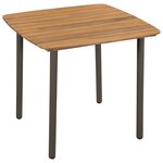 vidaXL Ensemble à manger d'extérieur 5Pièces Bois acacia solide et acier