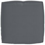 vidaXL Coussin de palette pour siège Anthracite 50x50x12 cm en tissu Oxford