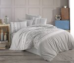 Parure de lit LUNA 240 x 220 cm - Gris