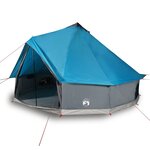 vidaXL Tente familiale tipi 8 personnes bleu imperméable