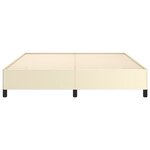 vidaXL Cadre de lit sans matelas crème 180x200 cm similicuir