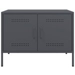 vidaXL Meubles TV 2 Pièces anthracite 68x39x50 5 cm acier