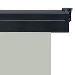 vidaXL Auvent latéral de balcon 65x250 cm Gris