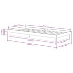 vidaXL Cadre de lit sans matelas bois massif