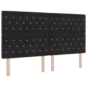 vidaXL Dossier LED Noir 90 cm Velours
