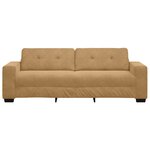 Canapé 3 places vidaXL en velours marron de 180 cm