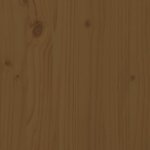 vidaXL Tête de lit Marron miel 80 5x4x100 cm Bois massif de pin
