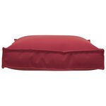 Coussin de palette vidaXL pour siège Rouge Vin 70x70x12 cm en tissu Oxford