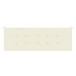 vidaXL Coussin de banc de jardin crème 150x50x4 cm tissu oxford