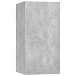 vidaXL Ensemble de meubles TV 6 Pièces Gris béton Bois d'ingénierie