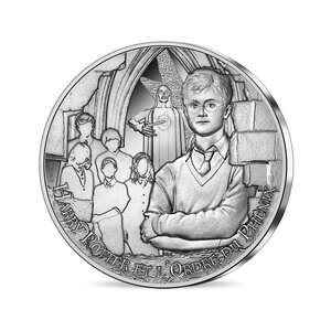 Monnaie  de 10€ argent colorisée harry potter - harry potter et l'ordre du phenix