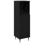 vidaXL Ensemble de meubles de salle de bain 3 pièces en bois d'ingénierie chêne noir