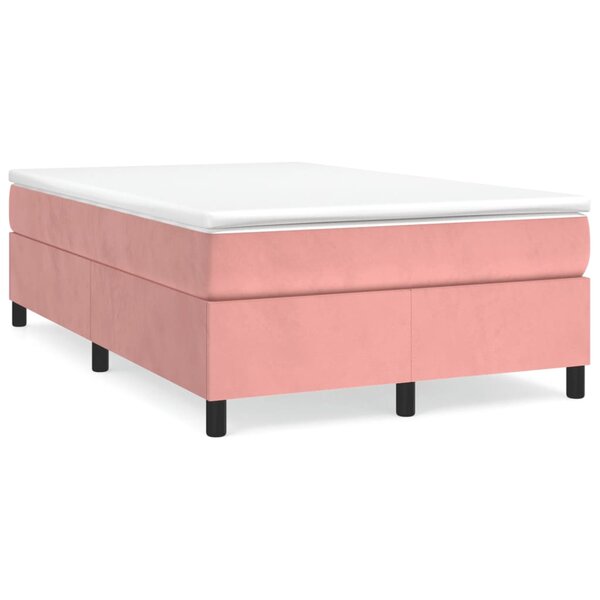 vidaXL Cadre de lit sans matelas rose 120x200 cm velours