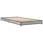 vidaXL Cadre de lit sans matelas sonoma gris 90x190 cm
