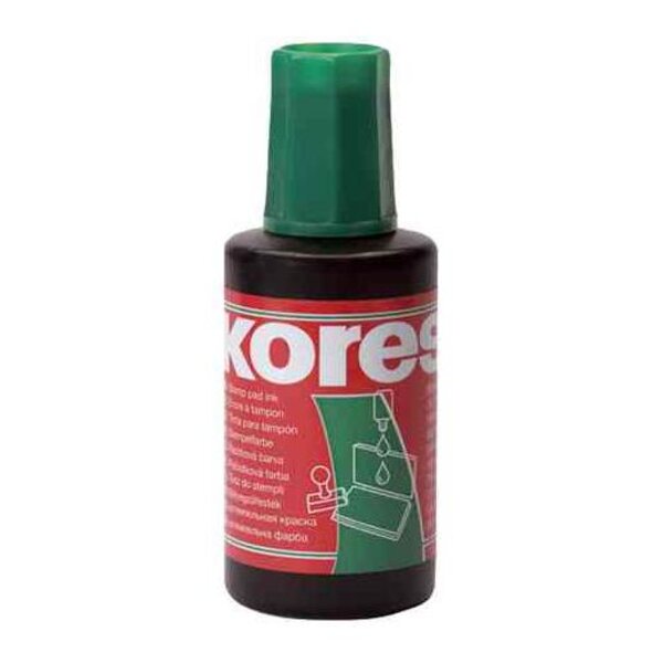 Flacon 27 ml Encre à tampon Vert KORES