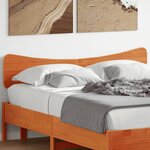 vidaXL Tête de lit cire marron 140 cm bois massif de pin