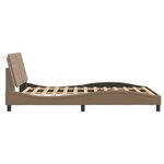 vidaXL Cadre de lit sans matelas cappuccino 140x190 cm similicuir