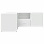 vidaXL Armoire d'angle blanc 200x40x45 cm bois d’ingénierie