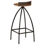 vidaXL Tabourets de bar lot de 2 bois de récupération massif