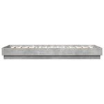 vidaXL Cadre de lit sans matelas avec lumières LED 100x200 cm