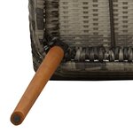 vidaXL Ensemble de salle à manger de jardin 7 pièces Rattan gris
