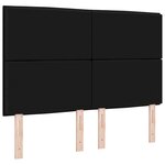 vidaXL Tête de Lit Design Lignes Noires 160 cm Tissu