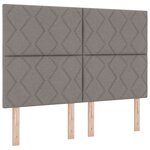 vidaXL Tête de lit Design Blocs Diamants Taupe 160 cm Tissu