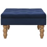 vidaXL Tabouret Bleu marine 60x60x36 cm Velours