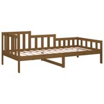 vidaXL Lit de jour Marron miel 90x190 cm Bois de pin massif