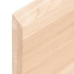 vidaXL Étagère murale 100x40x(2-4) cm bois de chêne massif non traité