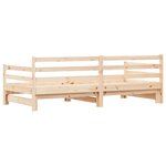 vidaXL Lit de jour et lit gigogne sans matelas 80x200 cm bois massif