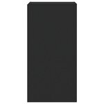 vidaXL Meuble TV mural avec lumières LED noir 40 5x35x80 cm