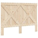 vidaXL Cadre de lit avec tête de lit 160x200 cm bois de pin massif
