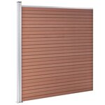 vidaXL Clôture de jardin WPC 353x186 cm Marron