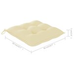 vidaXL Chaises à manger d'extérieur lot de 8 et coussins Acacia massif
