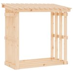 vidaXL Support pour bois de chauffage 108x64 5x109 cm Bois de pin