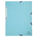 Chemise À Élastiques Carte Lustrée 400g/m2 Aquarel - A4 - Bleu Pastel - X 25 - Exacompta