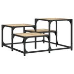 vidaXL Table basse chêne sonoma 68x68x40 cm bois d'ingénierie
