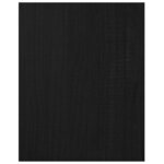 vidaXL Meuble TV Noir 70x33x42 cm Bois de pin massif