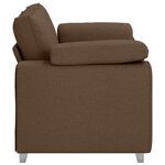 Canapé loveseat vidaXL marron 120 cm en tissu