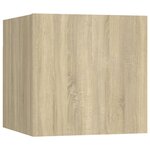 vidaXL Ensemble de meuble TV 7 Pièces Chêne sonoma Bois d'ingénierie