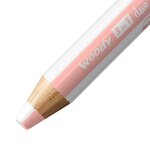 Crayon multi-talents woody 3 in 1 duo blanc-abricot STABILO